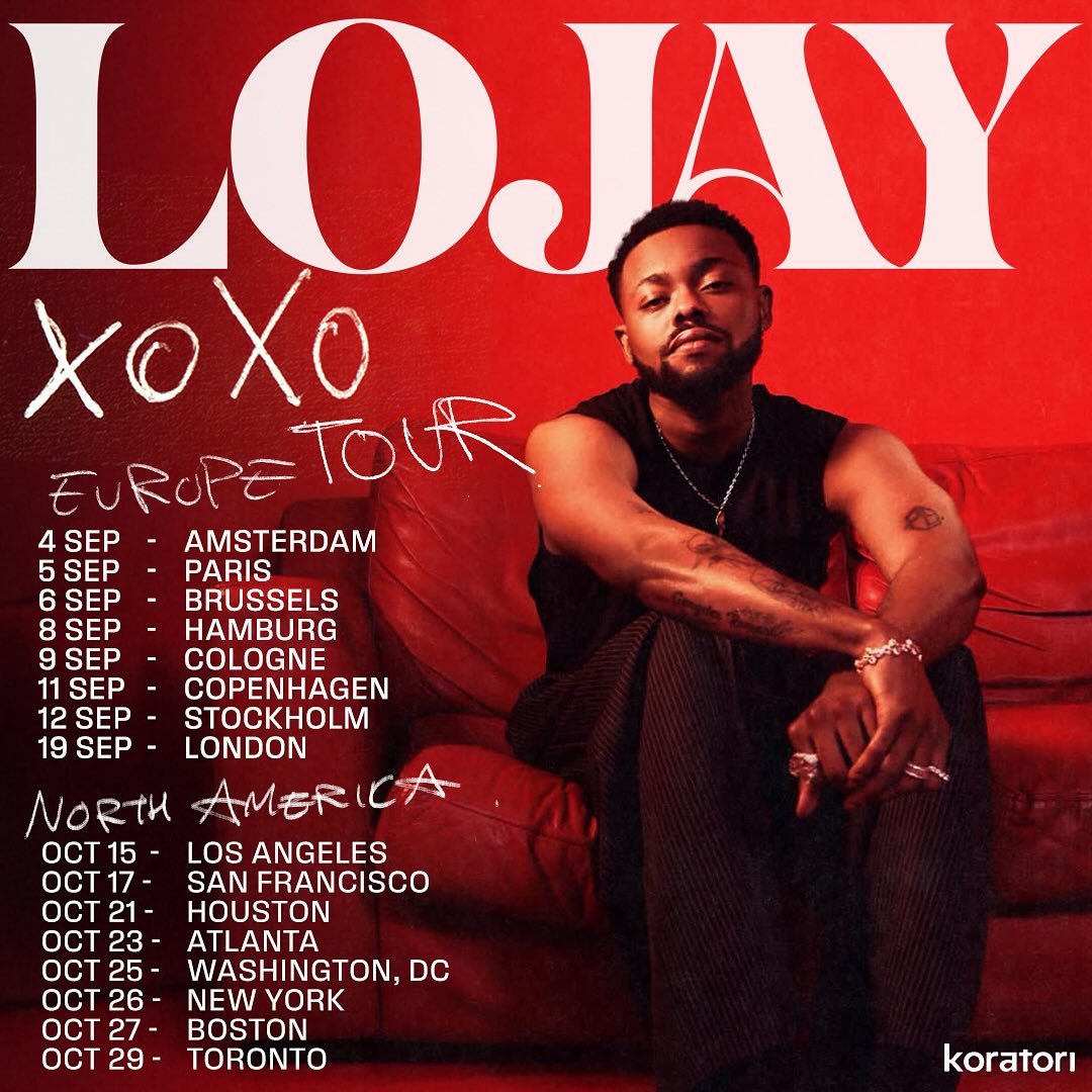 Lojay XOXO Tour Tour Poster 2025